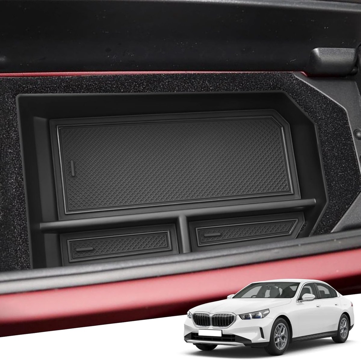 Center Console Opbergdoos BMW 5 Serie G60 i5 2023-2025 - Gepersonaliseerd - Optimaliseer opslagruimte - ShopVlot