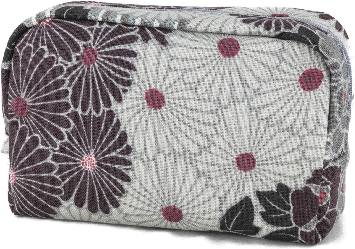 Make-up tas klein - retro bloem - gemaakt in Japan - ideaal voor reizen - ShopVlot