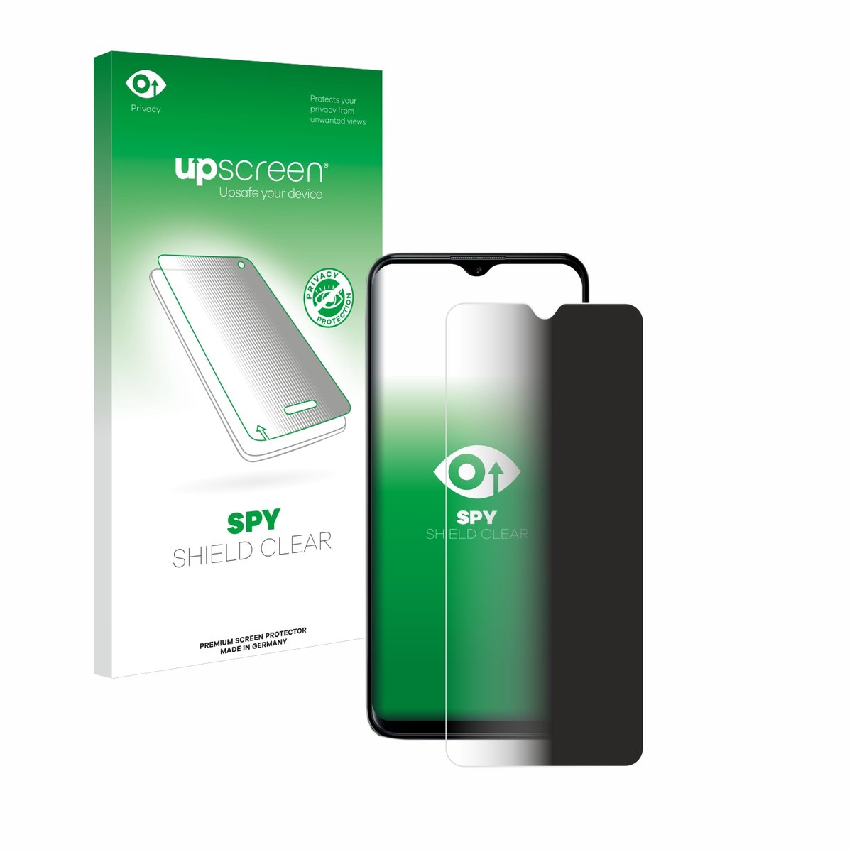 upscreen - privacy screenprotector voor Nokia G60 5G - Folie Beschermfolie Blauwlichtfilter