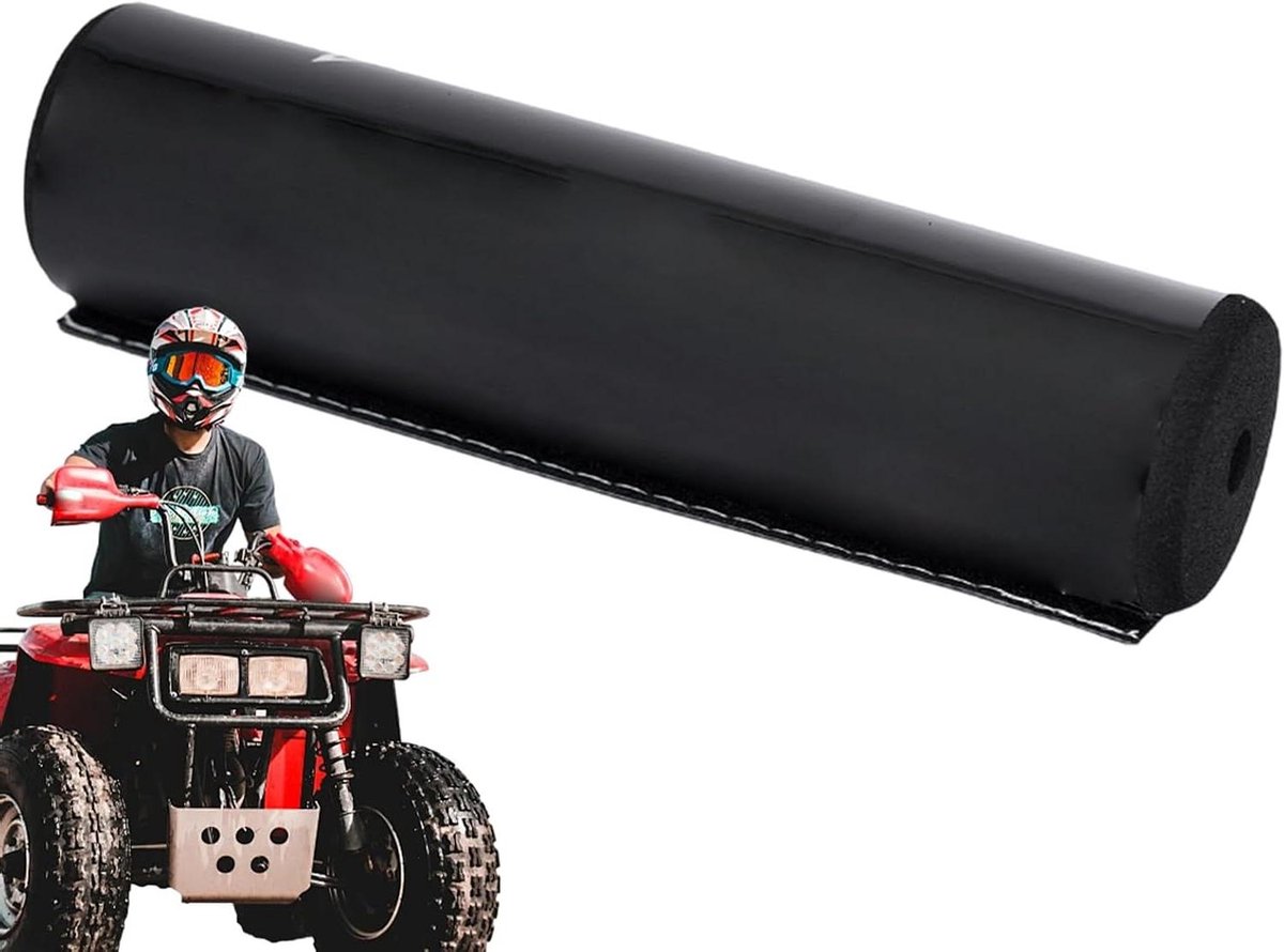 Stuurkussen Motor - Crossbar Pad - Veilige Rit - Schokabsorberend Schuim - 20 x 5 cm - Zwart