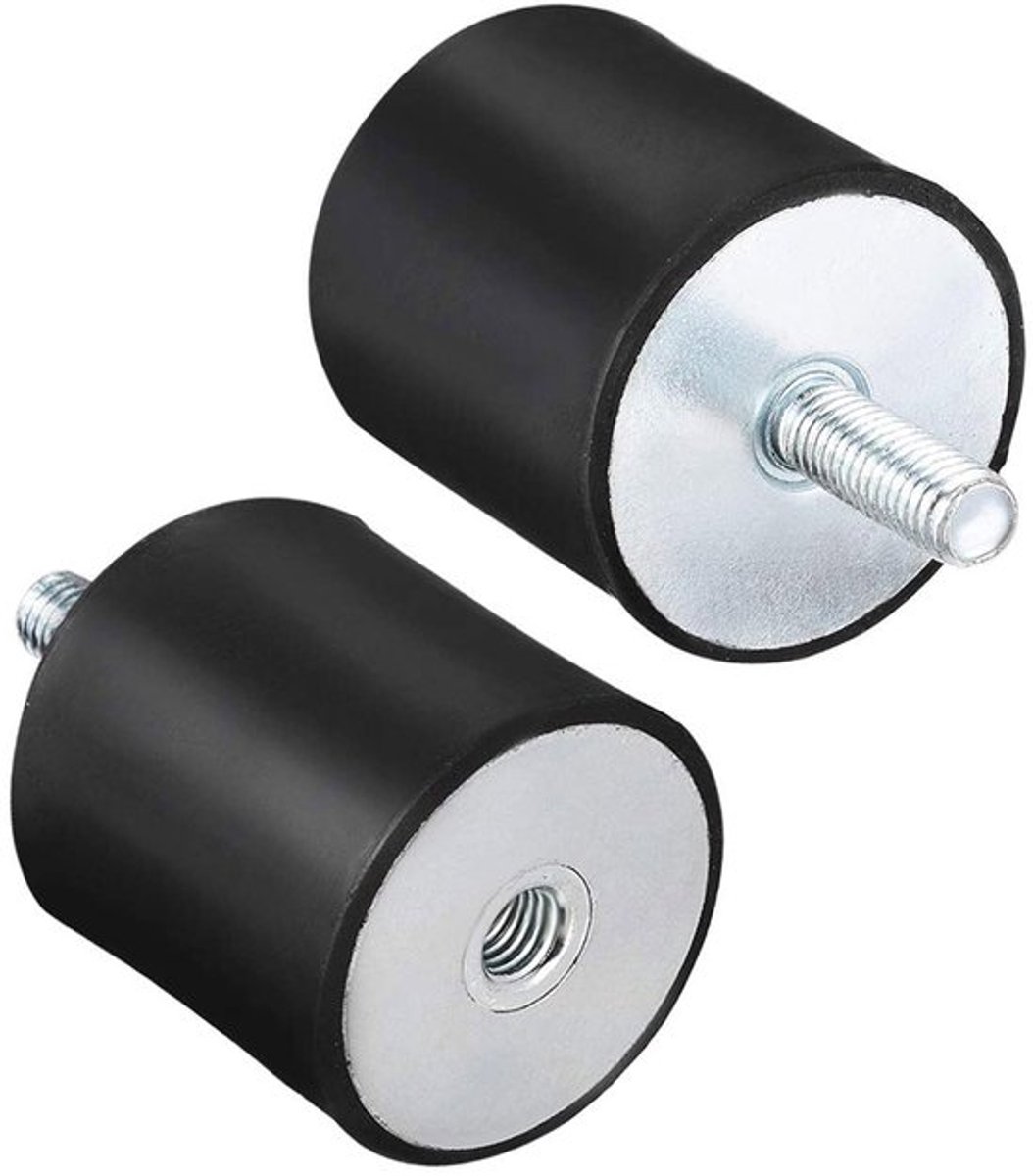 1 stuk M10 mannelijke vrouwelijke rubberen bevestigingen, D50mm x H50mm draad trillingsisolatoren schokdemper met bouten voor motorgeneratorcompressor