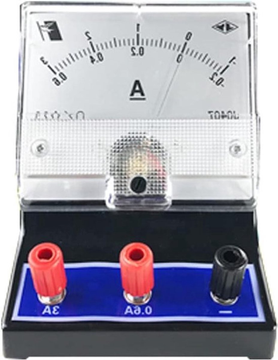 Analoge DC Ampèremeter - Rechthoekig Paneelgemonteerd - Voor School Klasse Natuurkunde Onderwijs