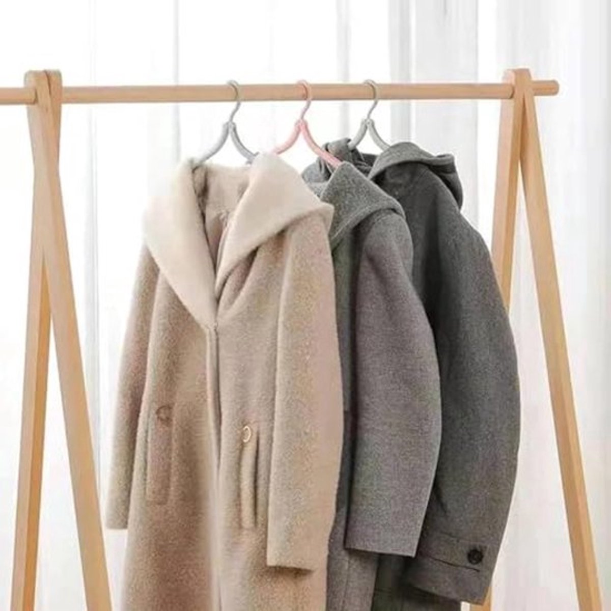 20 Stuks Draagbare Vouw Kledinghangers, Draagbare Vouw Reis Hangers, Magische Vouw Kledingrekken Multifunctionele Reisaccessoires, Kleding Droogrek voor Reis (Blauw)