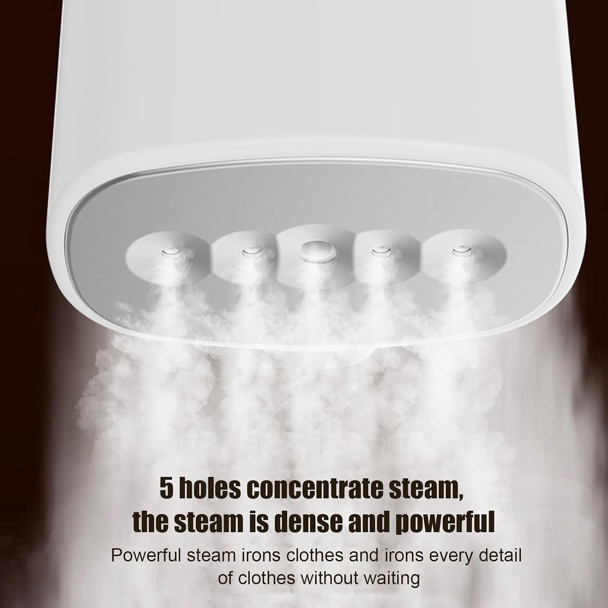 Reis Stoomstrijkijzer - Handstoomapparaat Opvouwbaar - Kreukvrij Maken - Compact Reisontwerp - 85 ml - Wit