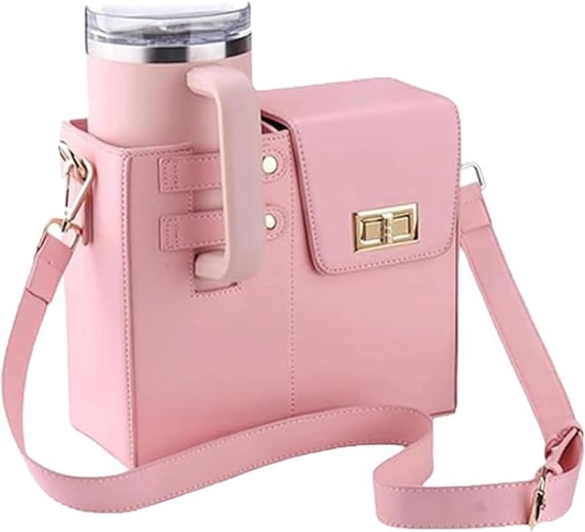 Draagbare, veelzijdige crossbodytas met grote capaciteit voor een waterfles, geschikt voor buitengebruik - Crossbodytas voor waterfles met schouderriem - Crossbodytas voor één schouder