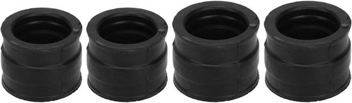 Set van 4 rubberen inlaatspruitstuk laarzen adapters van 35 mm tot 37 mm, geschikt voor CB650 RC03 motoren uit 1979-1982, voor eenvoudige vervanging en optimale pasvorm