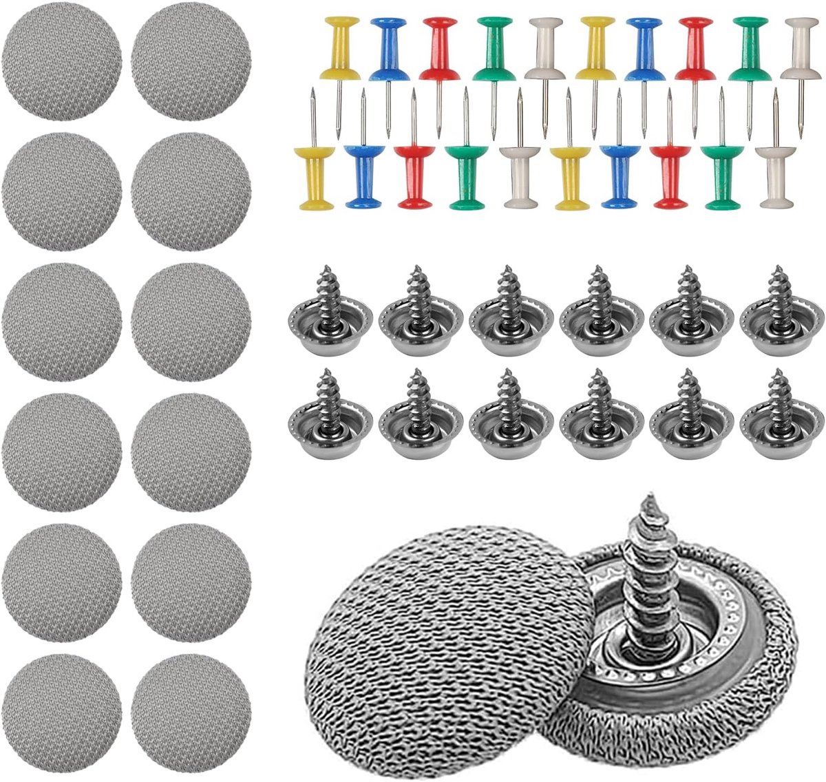 Car Headliner Repair Kit 160-delig - Snap Rivet Retainer - Hoogwaardige materialen - ShopVlot