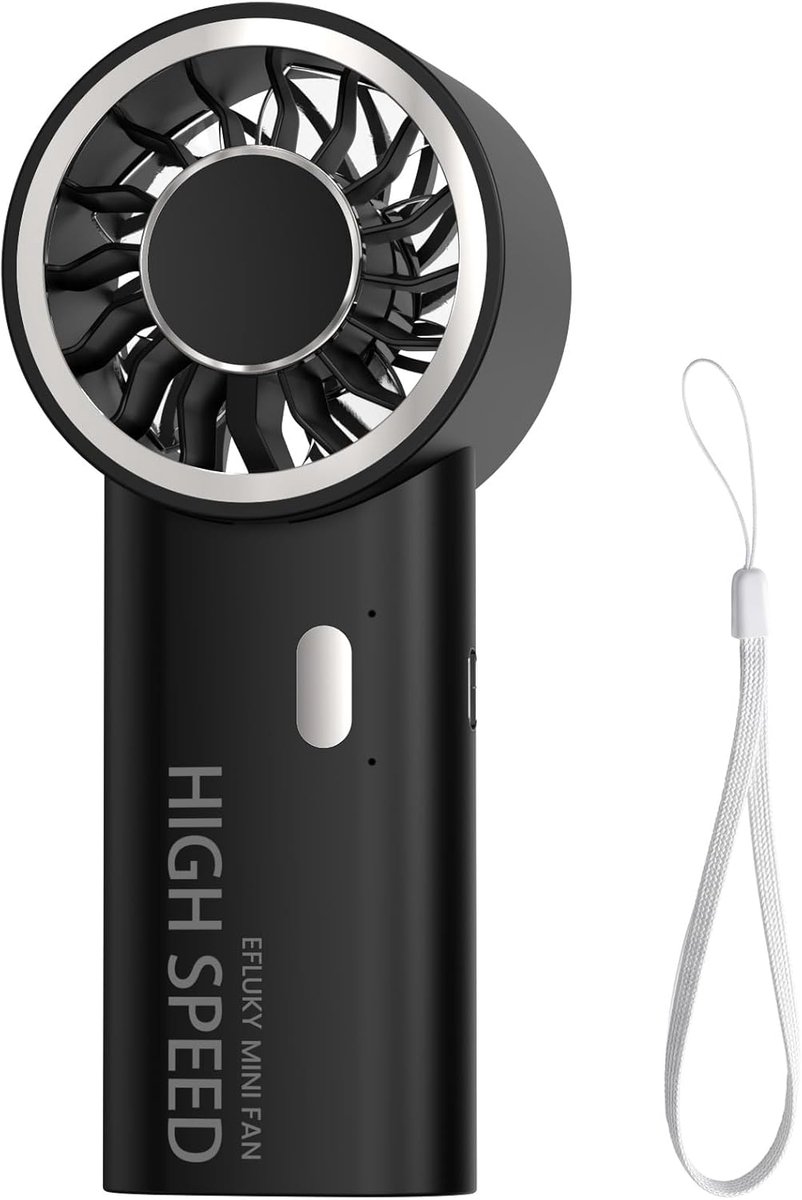 Handventilator Mini Hoogwaardige USB Oplaadbare Fan - 5 Snelheden - Compact en Lichtgewicht - ShopVlot