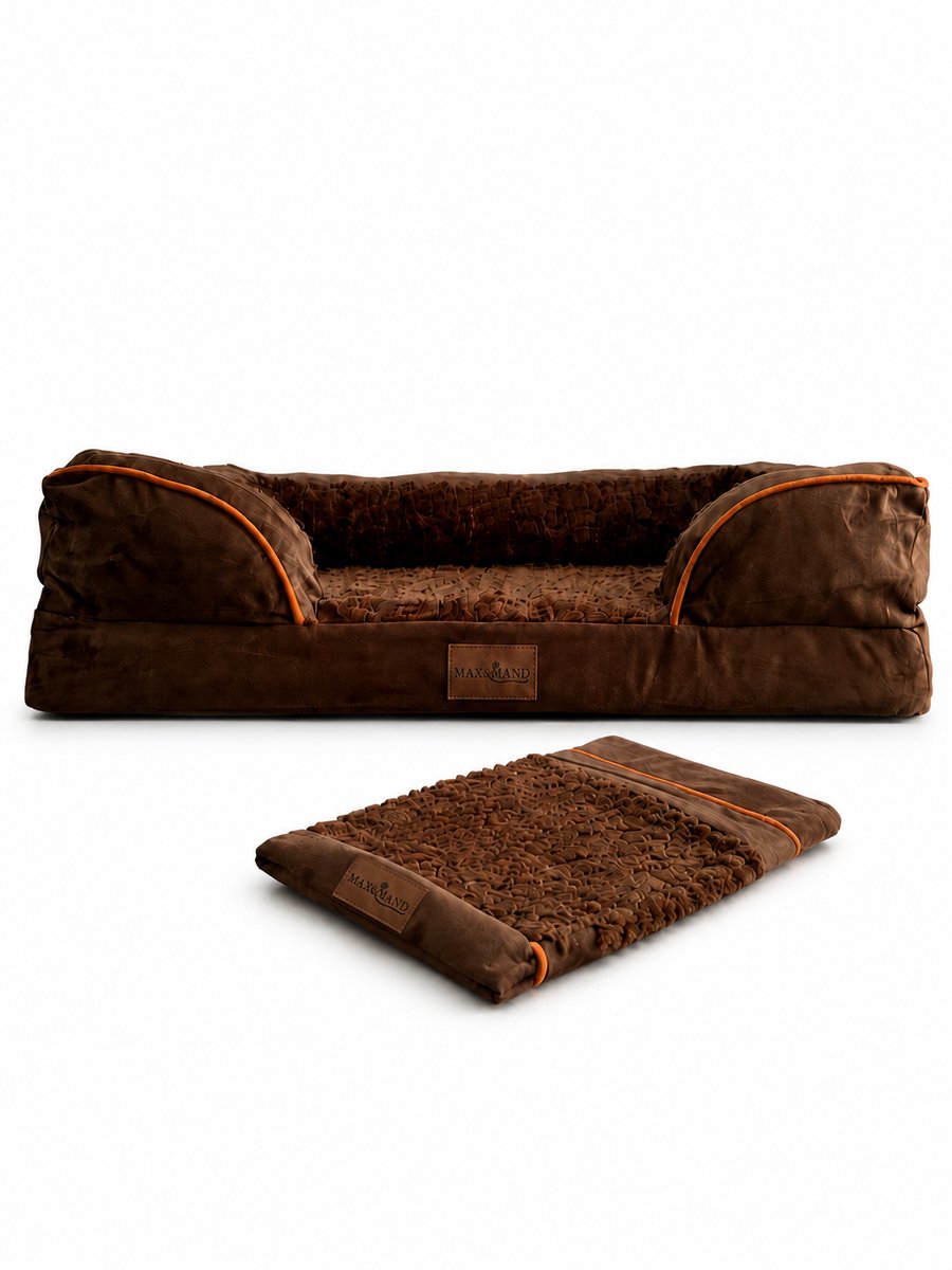 Hondenmand Hoes XL Max&Mand – Afneembaar en Wasbaar op 30°C Chocoladebruin