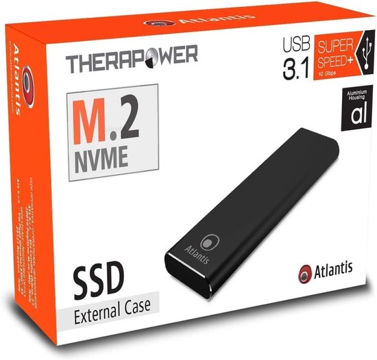 Externe SSD - Portable Harde Schijf - Snelle Data Opslag - NVMe M.2 Ondersteuning - 256 GB - Zwart — afbeelding 2
