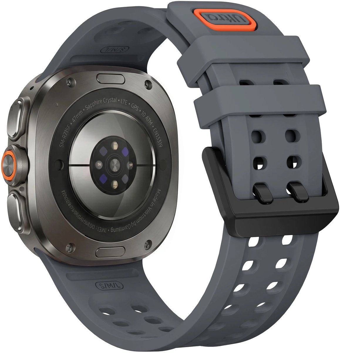 Strap-it Siliconen bandje geschikt voor Samsung Galaxy Watch Ultra 2 (2026) / Ultra (2024/2025) - Donkergrijs