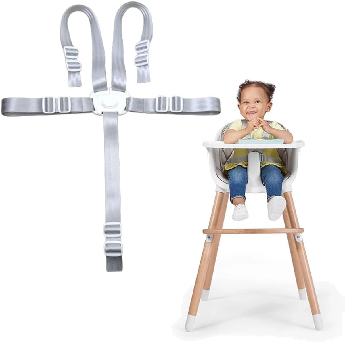 Kinderzitje met 5-punts veiligheidsgordel - Aanpasbaar voor verschillende leeftijden - Veilig en betrouwbaar - ShopVlot