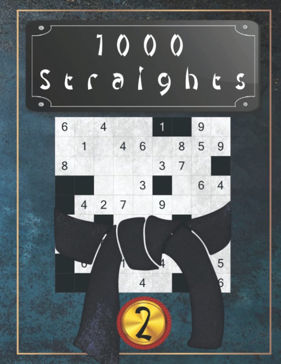 Japanse puzzels 1000 straights vol. 2 - zeer moeilijk - hersensport - uitdagende hersentraining - ShopVlot