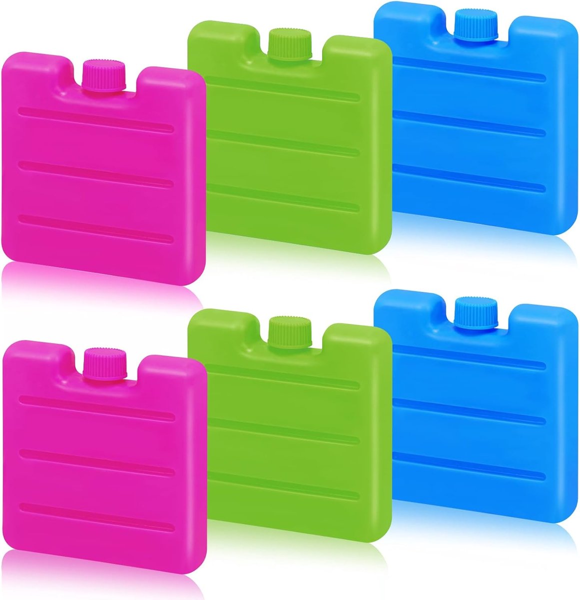 Koeltas met koelbatterijen 70ml - set van 6 - lichtgewicht en herbruikbaar - ideaal voor picknick - ShopVlot