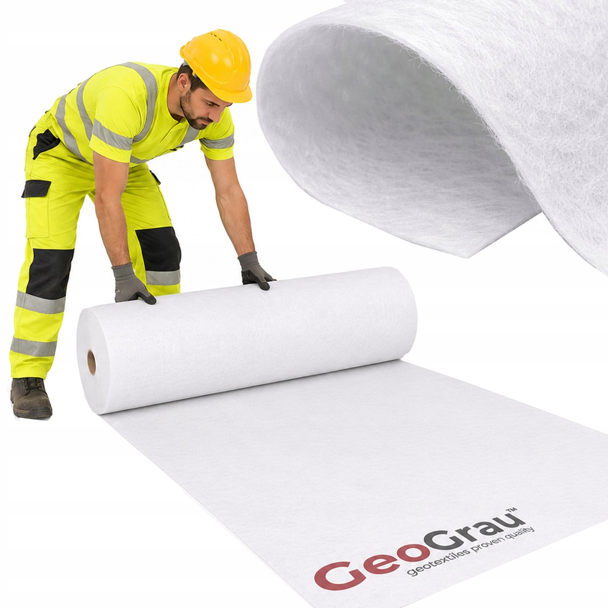 Geowłóknina 1,5x10m 200g: Stabilisatie, Drainage & Bescherming