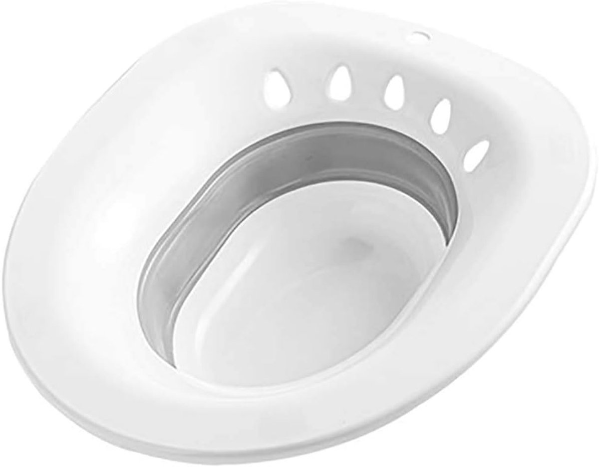 Zitbad voor toilet - Opvouwbaar, comfortabel - Anti-overloop - Directe verlichting bij aambeien - ShopVlot