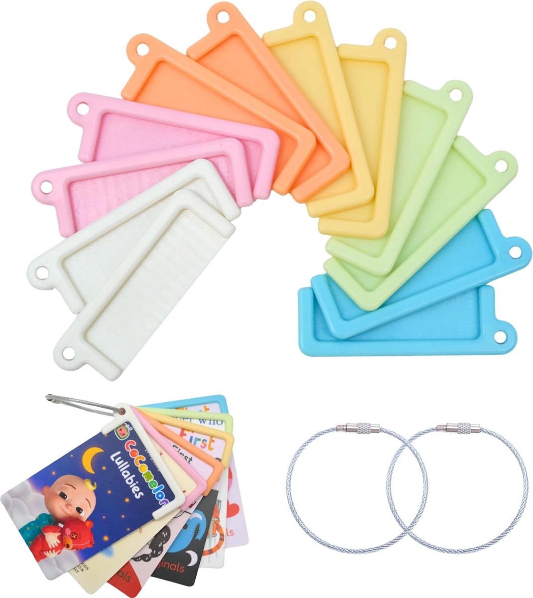 Kaarthouders voor Yoto Kaarten - 12 Stuks - Pastel Kleuren - Geschikt voor Yoto Mini Speler - Ideaal voor Reizen - ShopVlot