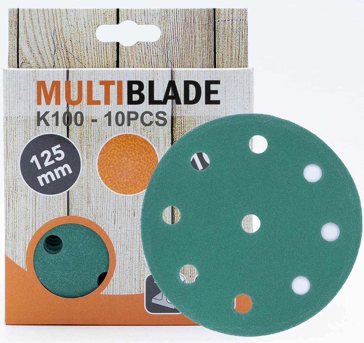 Schuurdiscs 125 mm - Velcro - Professionele kwaliteit - Voor hout en metaal - ShopVlot