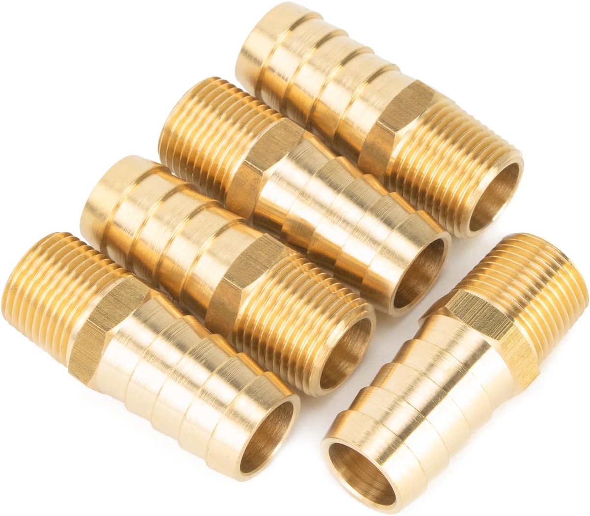 Koperen Fittingen Aansluiting 3/8" Mannelijk - 16mm Slang - Sterk en Duurzaam - Ideaal voor Waterleidingen - ShopVlot