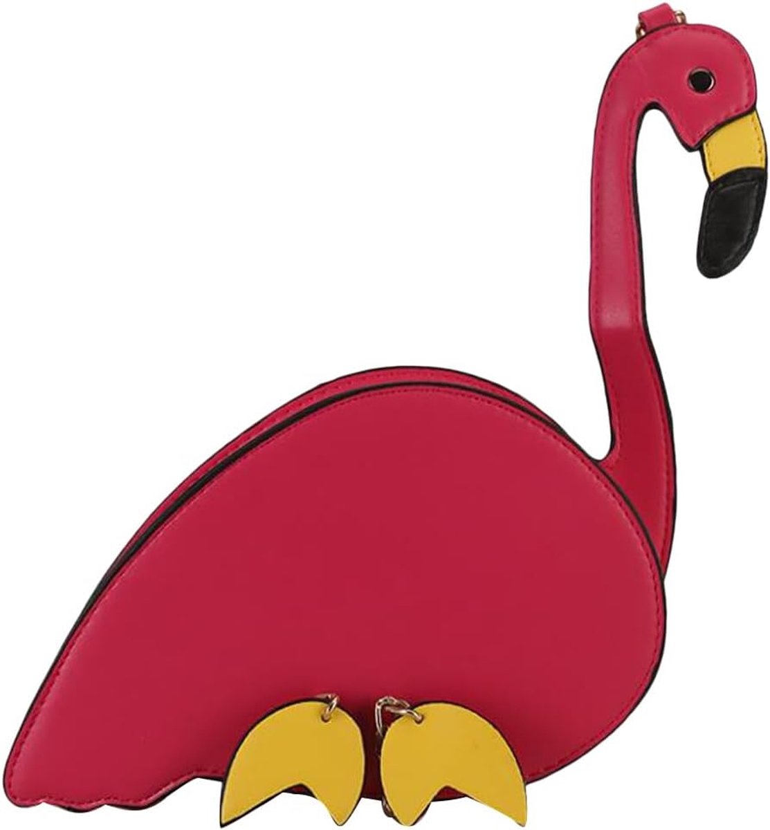 Schoudertas dames - flamingo cartoonstijl - licht en draagbaar - ideaal als boodschappentas - ShopVlot