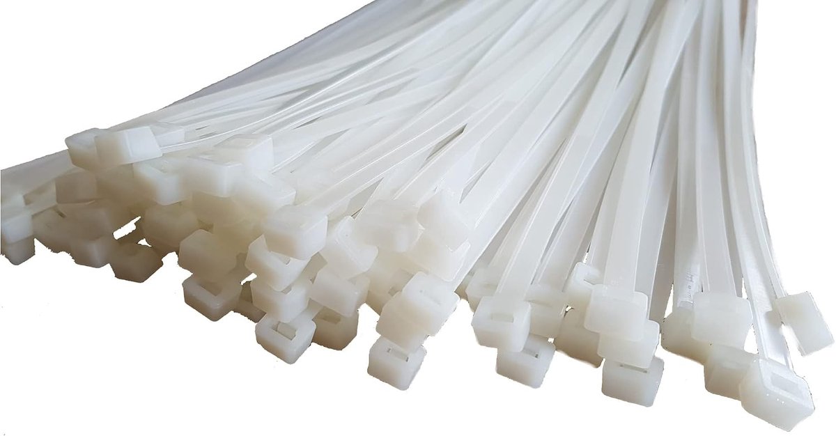 Kabelbinders 200mm - Natuurkleur - Max. 18 kg treksterkte - Ideaal voor organisatie - ShopVlot