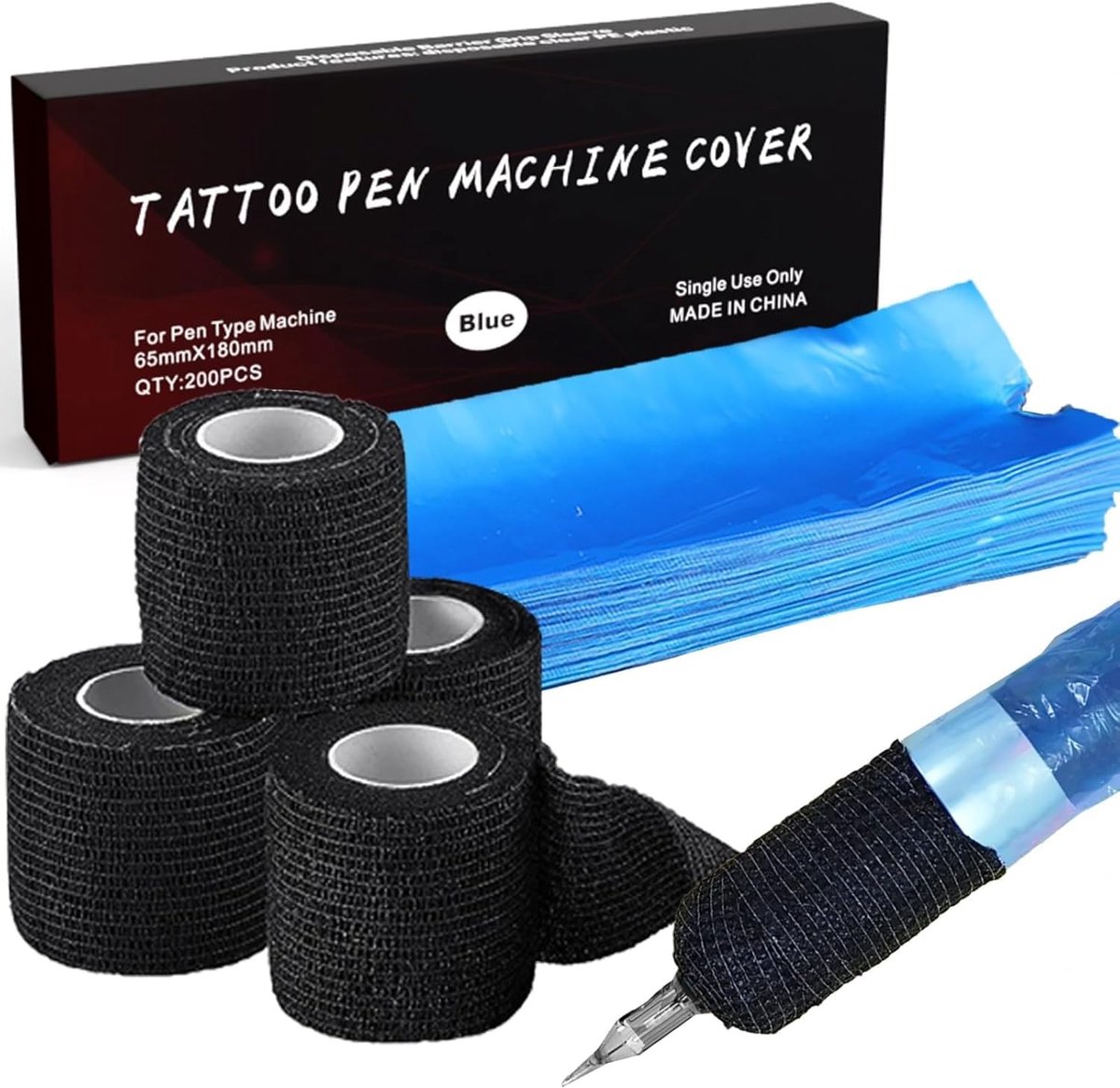 Grip Tape 5cm x 4.5m - Zelfklevend - Comfortabel en ademend - Voor tattoo pen bescherming - ShopVlot