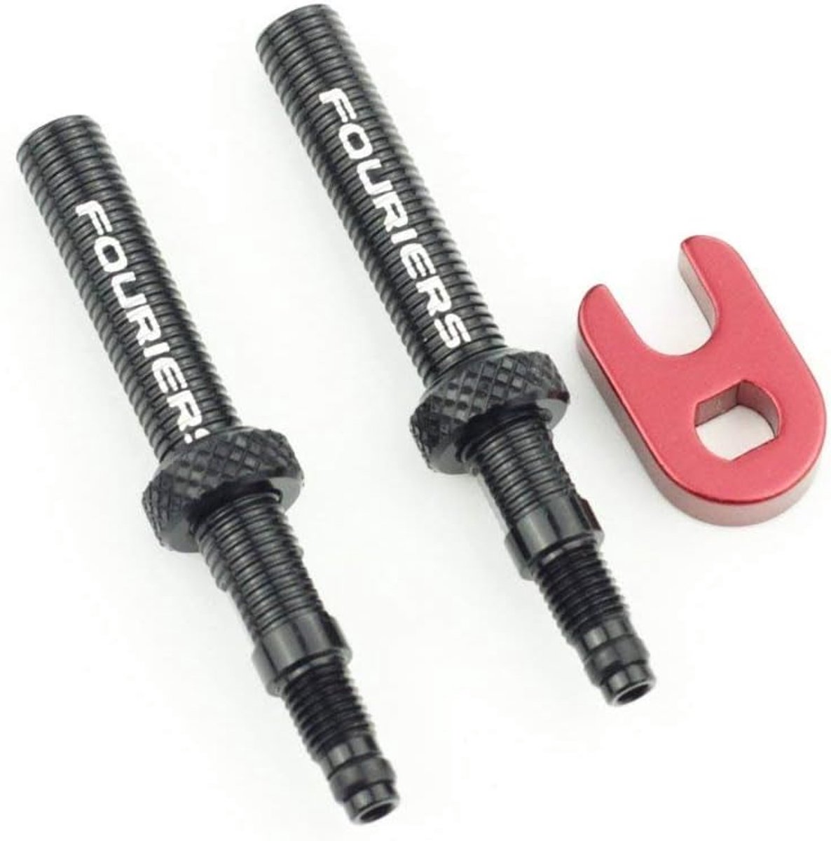Presta ventiel verlengstuk 40/60 mm - met centrale moer - 2 stuks - eenvoudig te monteren - ShopVlot