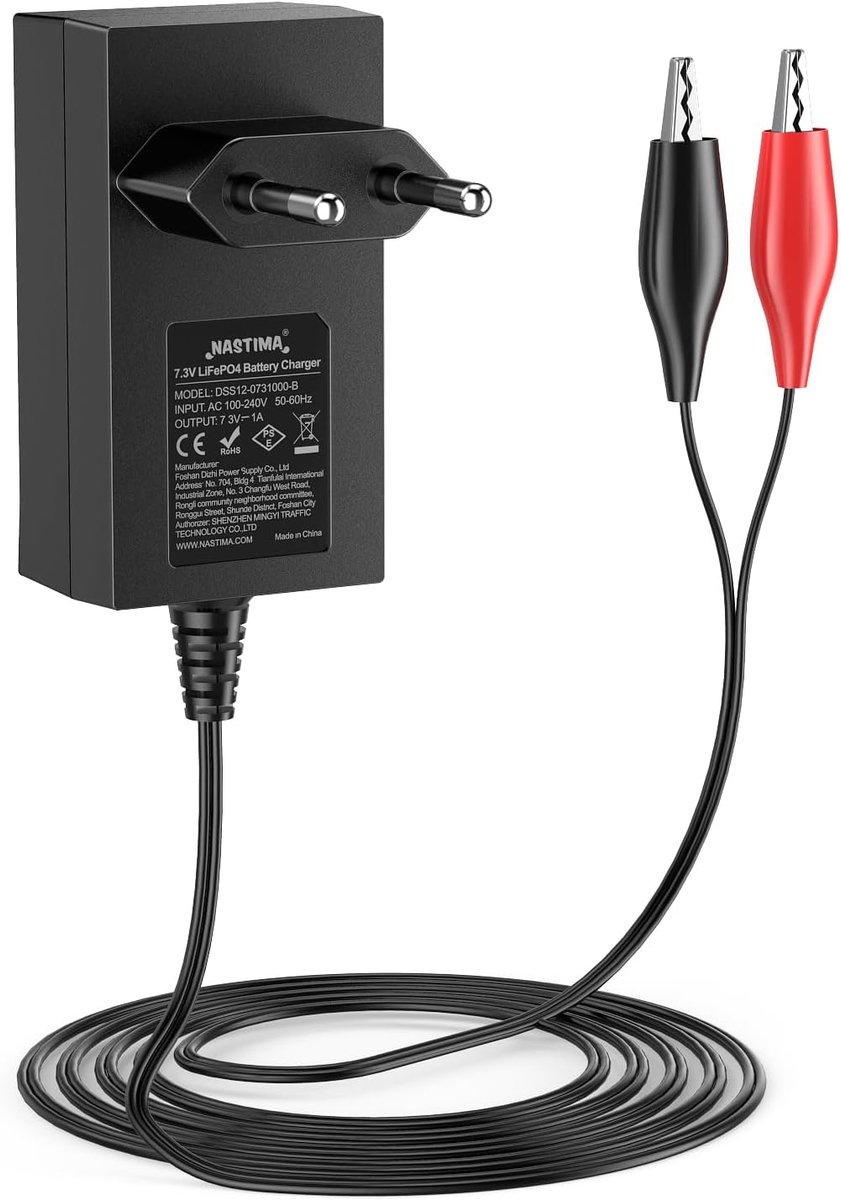 LiFePO4 oplader 7.3 V 1000 mA - voor 6 V batterijen - automatische spanningsaanpassing - veilig en efficiënt opladen - ShopVlot