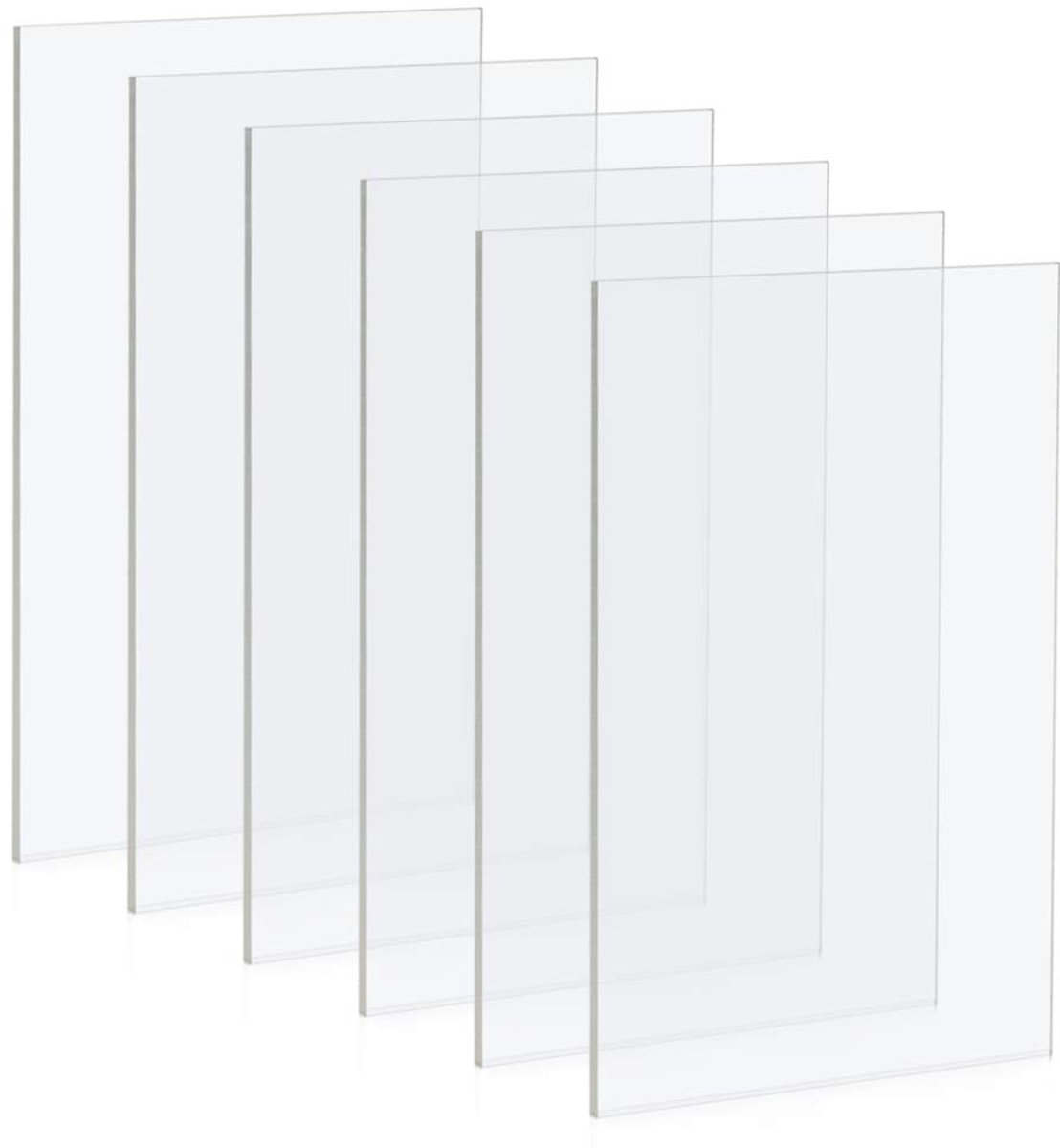 Acrylaatplaat 5 x 7 inch - Transparant - 2 mm dik - Eenvoudig op maat te snijden - ShopVlot
