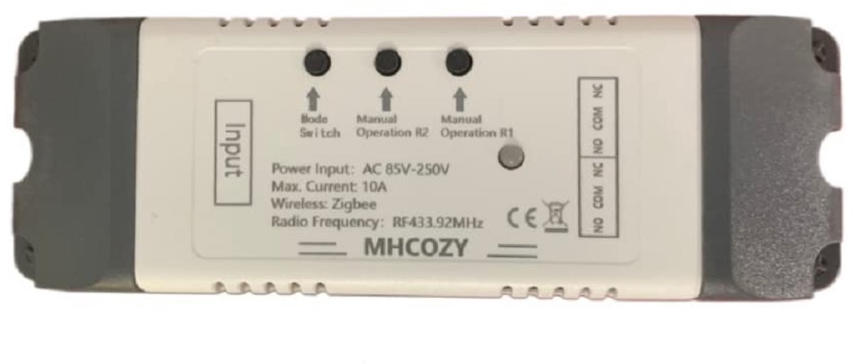 ZigBee Smart Relay Switch 2-Kanaals - 5V, 85-250V - Instelbare Zelfvergrendeling - Bedien met Alexa of Google Home - ShopVlot