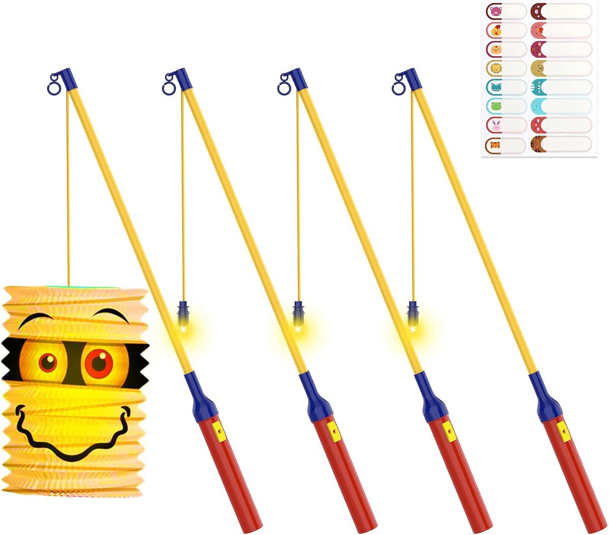 LED lantaarnpalen 40 cm - elektrische lantaarnstokjes - voor Sint Maarten - uniek voor kinderen - ShopVlot