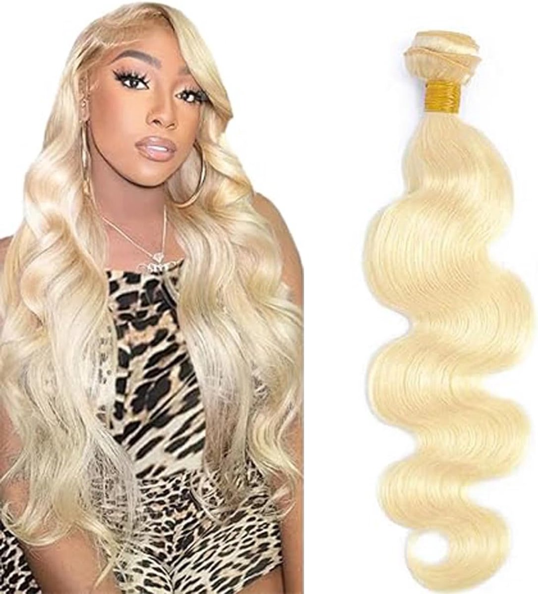 Human Hair Bundles 26 Inch - #613 Blonde - Double Weft Remy Haar - Tangle-resistent voor een volle look - ShopVlot