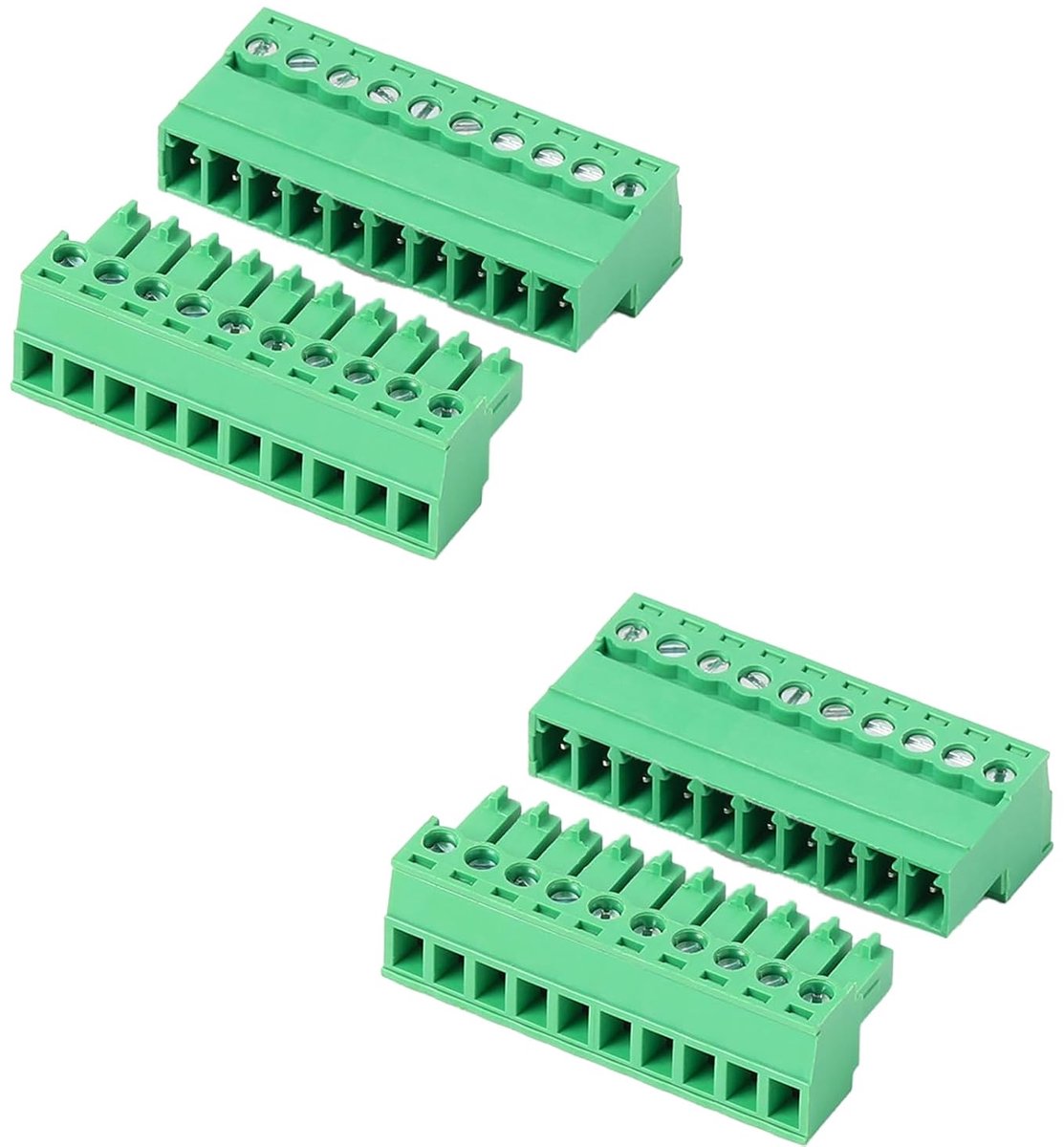 klemmen 3,81 mm pitch PCB schroef klemconnector klemblok pluggable voor socket panel mount (10)