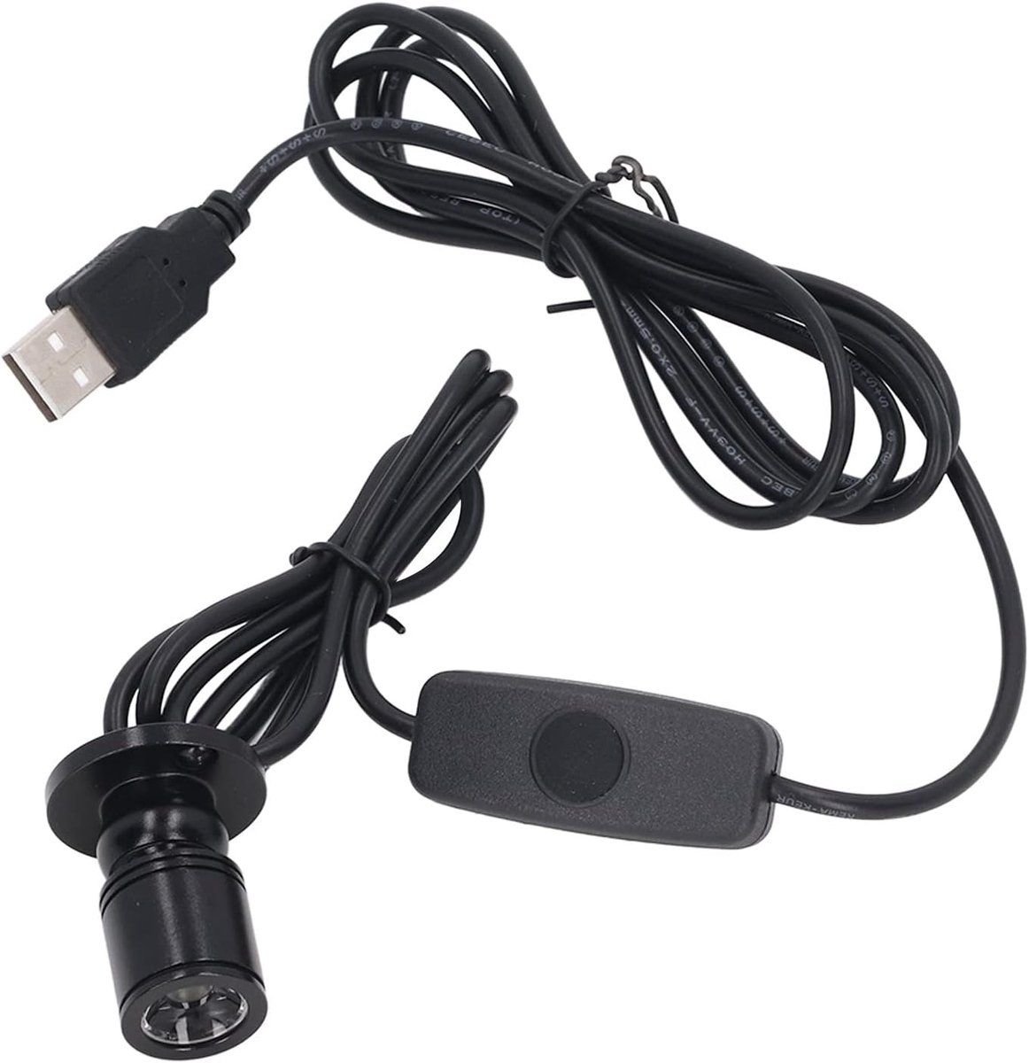 5V Mini Spotverlichting, Traploos Dimbaar, 20mm Diameter, 2m Kabel, Ideaal voor Vitrine en Keuken