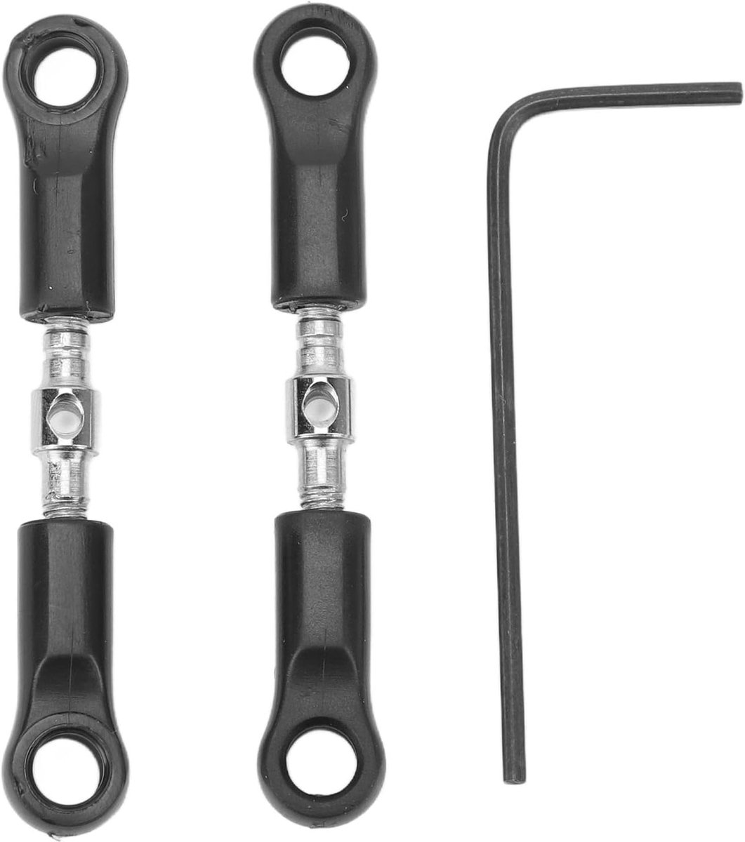 Auto Camber Links, Hoge Sterkte RC Trekstang 2,05 Inch Verstelbaar 2 Stuks Eenvoudige Montage voor 1/16 RC Auto