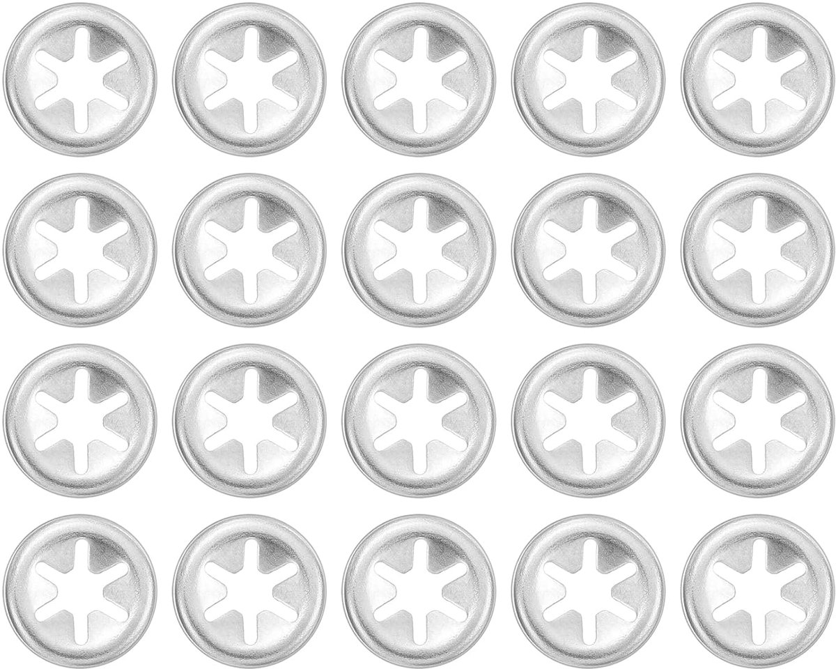 Borgringen 304 roestvrij staal getande borgringen snelsnelheid moer bevestigingselement zilver
