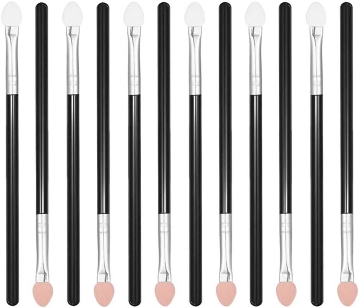 Oogschaduw-Applicator Set - 12 Stuks Aplicatorkwast, Spons, Dual Color Kwast