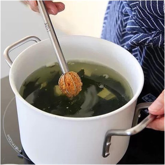 Mengen Lepel - Klopper Mixer - Miso Snel Mengen - Dubbelkop Ontwerp - 50 Gram - Zilverkleurig — afbeelding 5