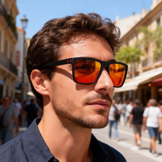 4 Stks Zonnebril Met Zwart Frame, High-Definition Winddichte Glazen, Praktische Outdoor Zonnebril, Geschikt Voor Fietsen, Rijden, Vissen En Andere Scènes. — afbeelding 3
