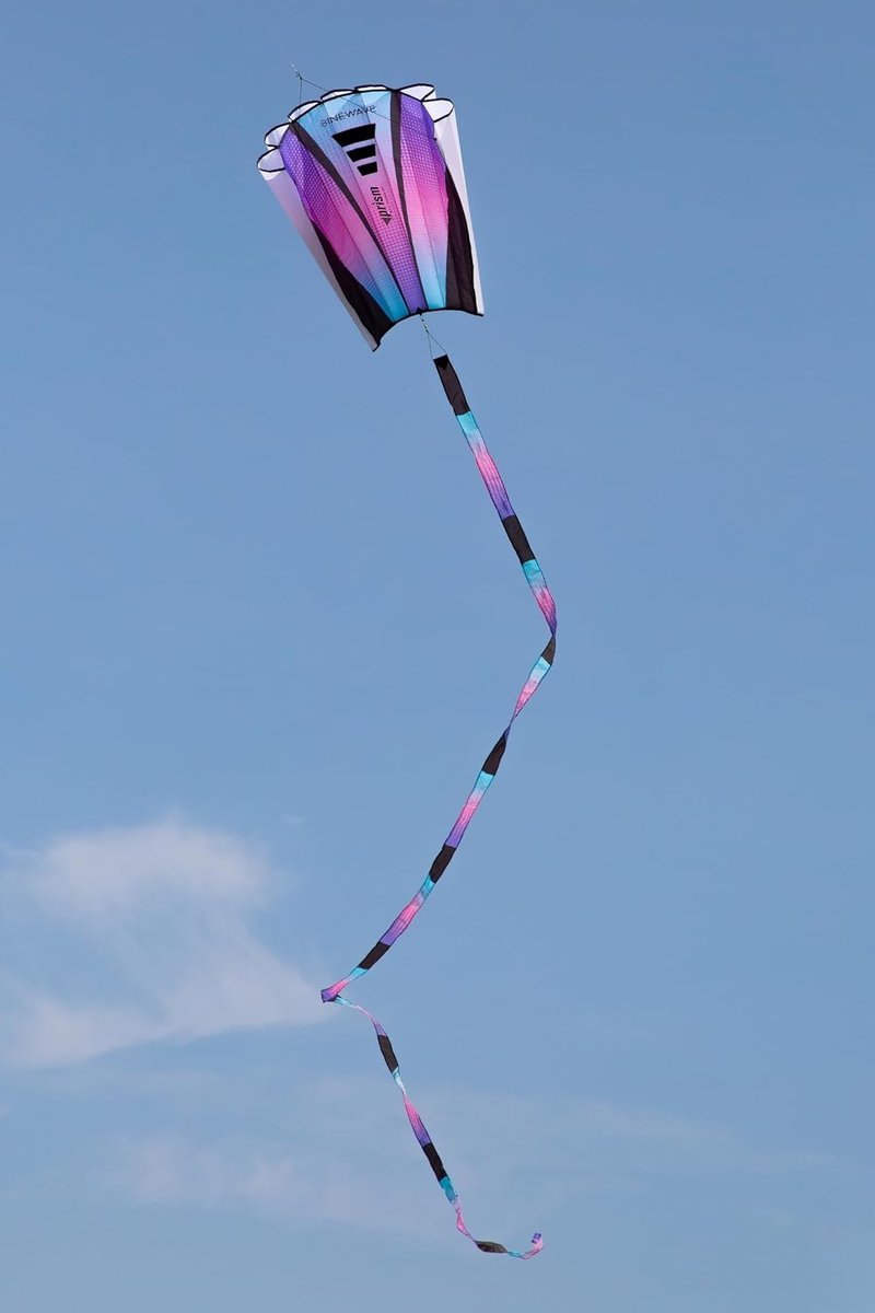 Vlieger Prism Sinewave Ultraviolet - Frameloos en duurzaam - Inclusief 20 voet staart - Ideaal voor buitenplezier - SnelShoppen
