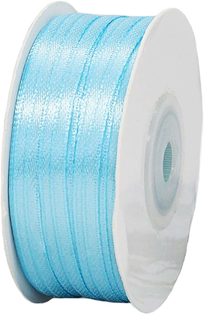 Satijnen Lint 3 mm, 91 m - Voor Cadeauverpakking, Haarlint, Ballonnen, Knutselen, Kerstmis, Bloemist, Boeket, Trouwauto