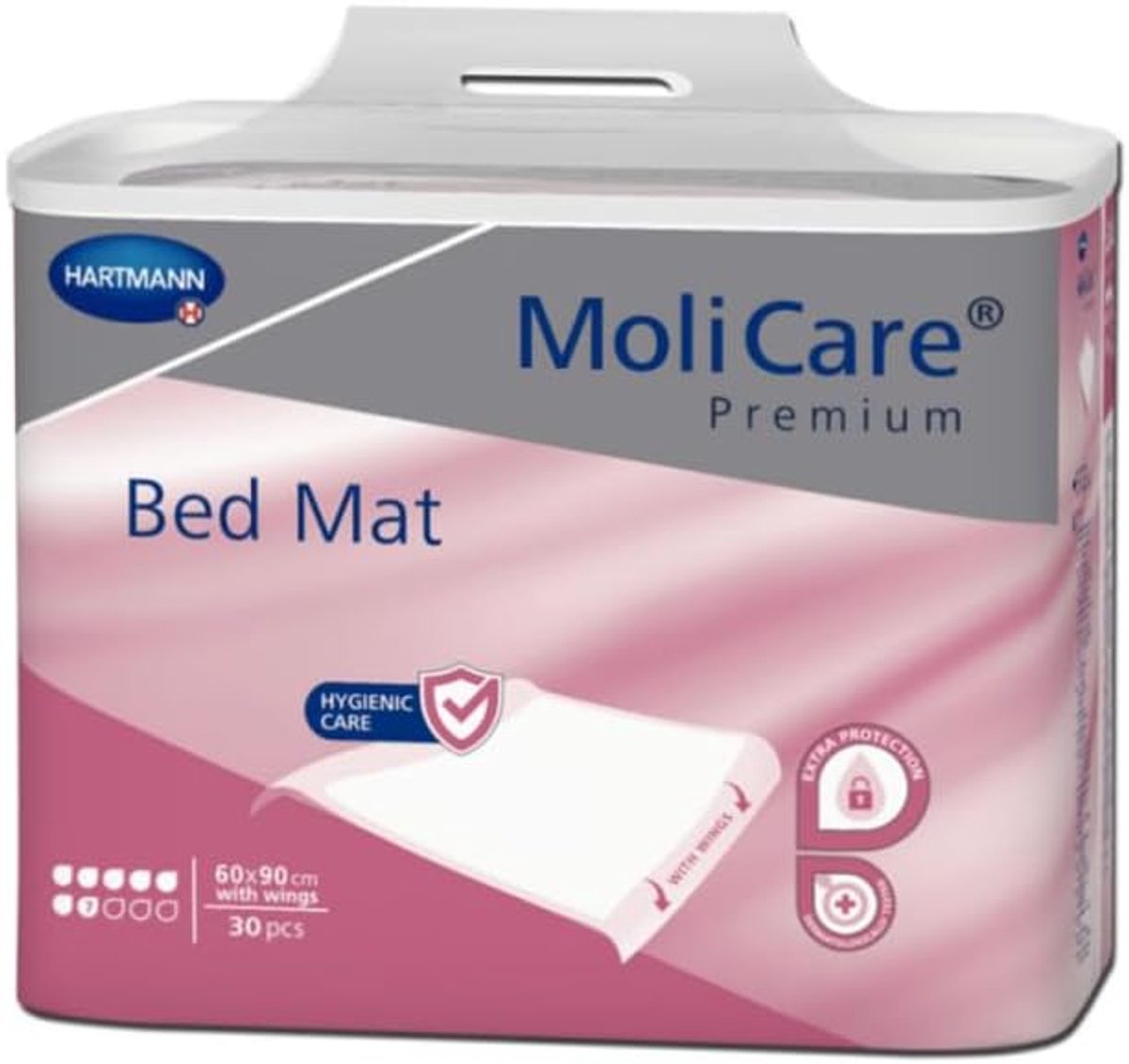 Bedmat 60 x 90 cm - 7 druppels - 25 stuks - beschermt matrassen tegen vocht - SnelShoppen
