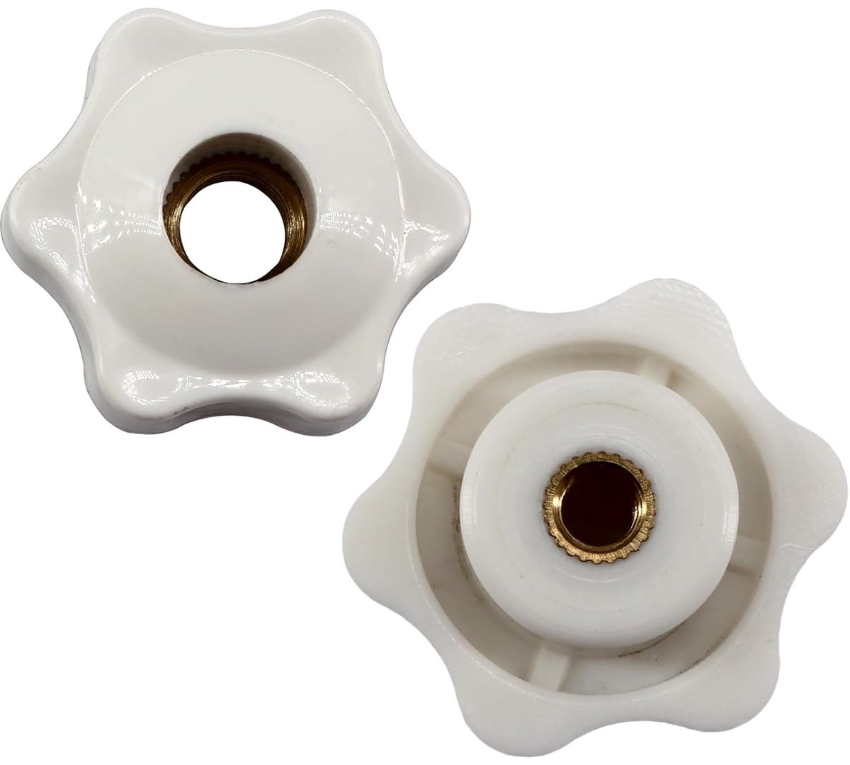 12 stuks M6 spanmoeren in stervorm 38 mm (hol)