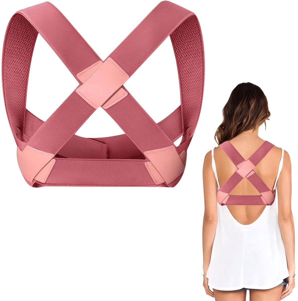 Rugstijltang - Premium Houdingscorrectie voor Vrouwen en Mannen - Duurzame Schouder Riem - SnelShoppen