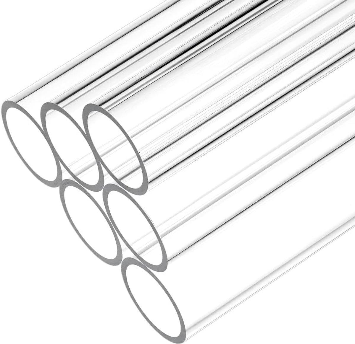 Acrylbuizen, rond, transparant, 30 cm, 18 mm, OD 15,5 mm ID, transparante stijve buis van transparant, acryl, voor waterkoelsystemen, lampen, accessoires