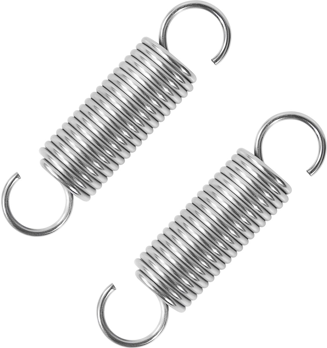 50 mm trekveer dubbele haak roestvrij staal draaddiameter 1,8 mm buitendiameter 14 mm trekken 7,60 kg 4 stuks