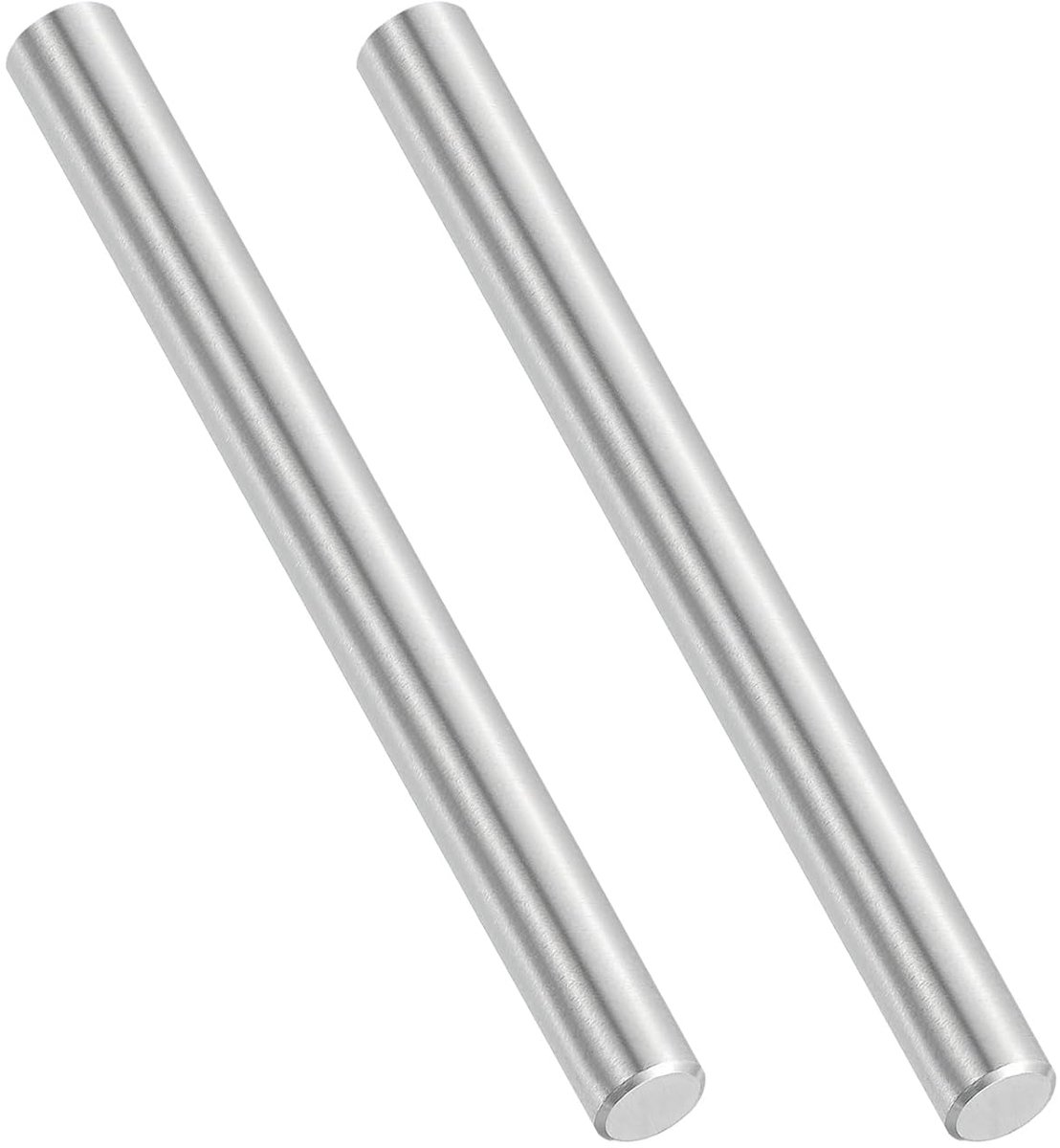 2 stuks roestvrijstalen bouten, marineblauw, klasse 316, ronde metalen staven, 10 mm x 100 mm, lineaire rail-as, volledige stang voor plankhouders, doe-het-zelf, handwerk, tandwiel