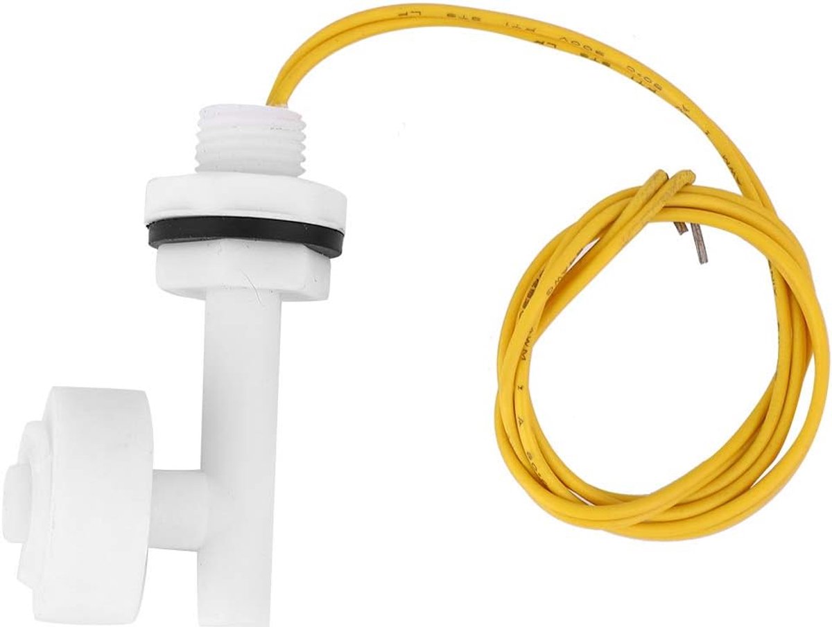 Vlotterschakelaar, 220V Rechterhoek Zijdige Montage Float -schakelaar voor Aquarium, Pomp, Auto, Boot, met Vloeistofniveau -controller, Laag Stroomverbruik