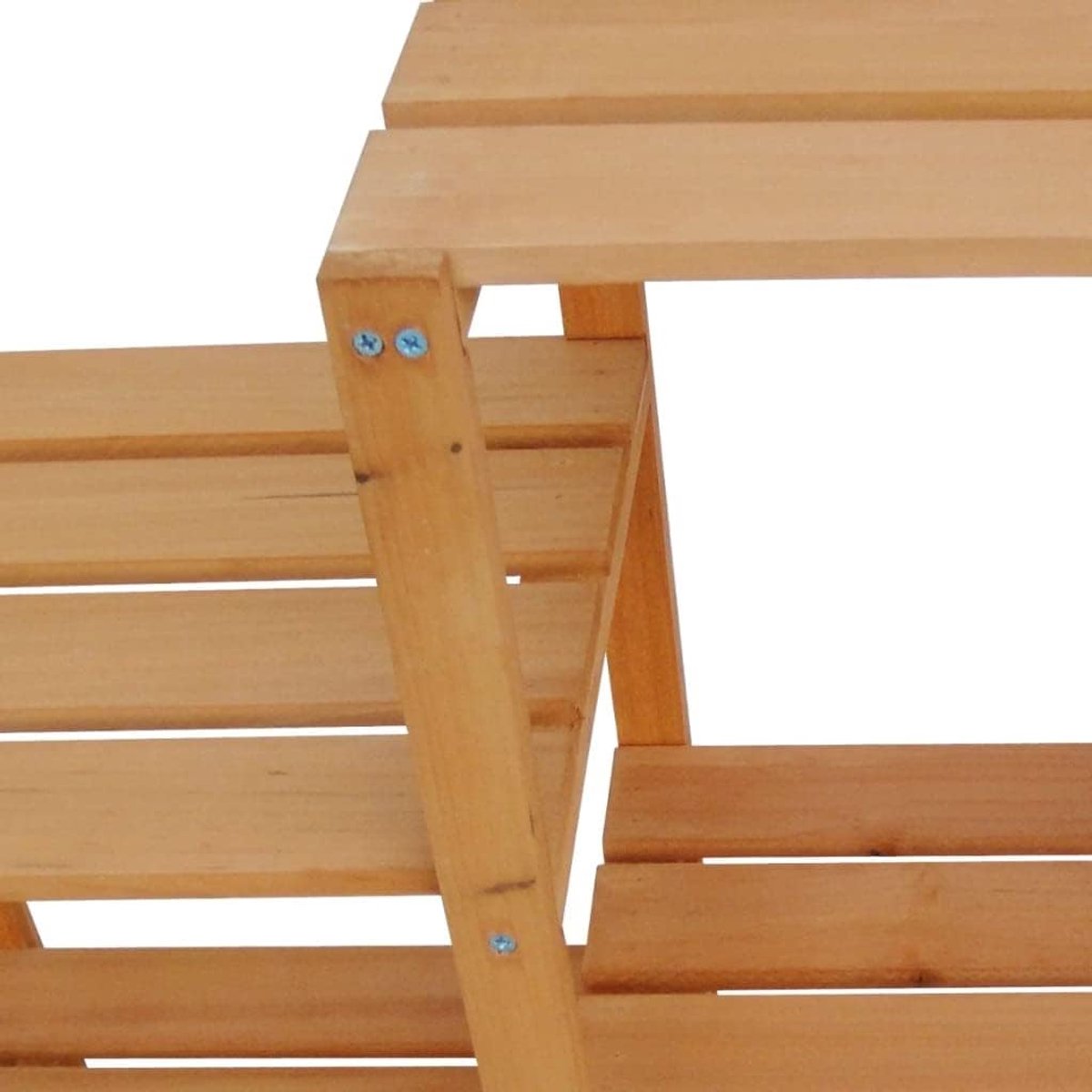 Plantenstandaard van massief hout, 97 x 31 x 87 cm, rek voor buitenplanten, tuinmeubel voor potten, terras of terras