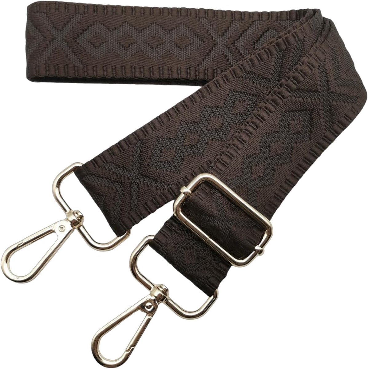 Schouderriem, Breed 3,8 cm, Schouderriem voor Tas, Tassenriemen Om te Wisselen, Gouden Karabijnhaak, Schouderriem voor Dames, Handtassen, Crossbody Doe-het-zelf, Koffie 23
